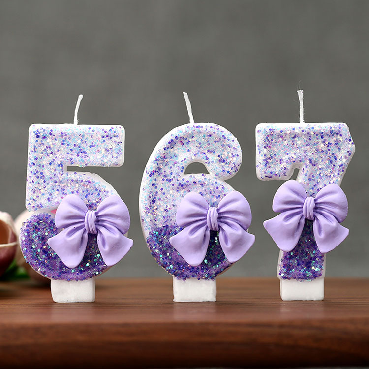 Candle For Supplies - Vela de Aniversário Criativa com Glitter