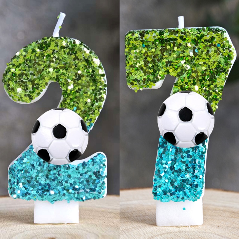 Zebra Candle Supplies - Velas de futebol número 0-9 vela