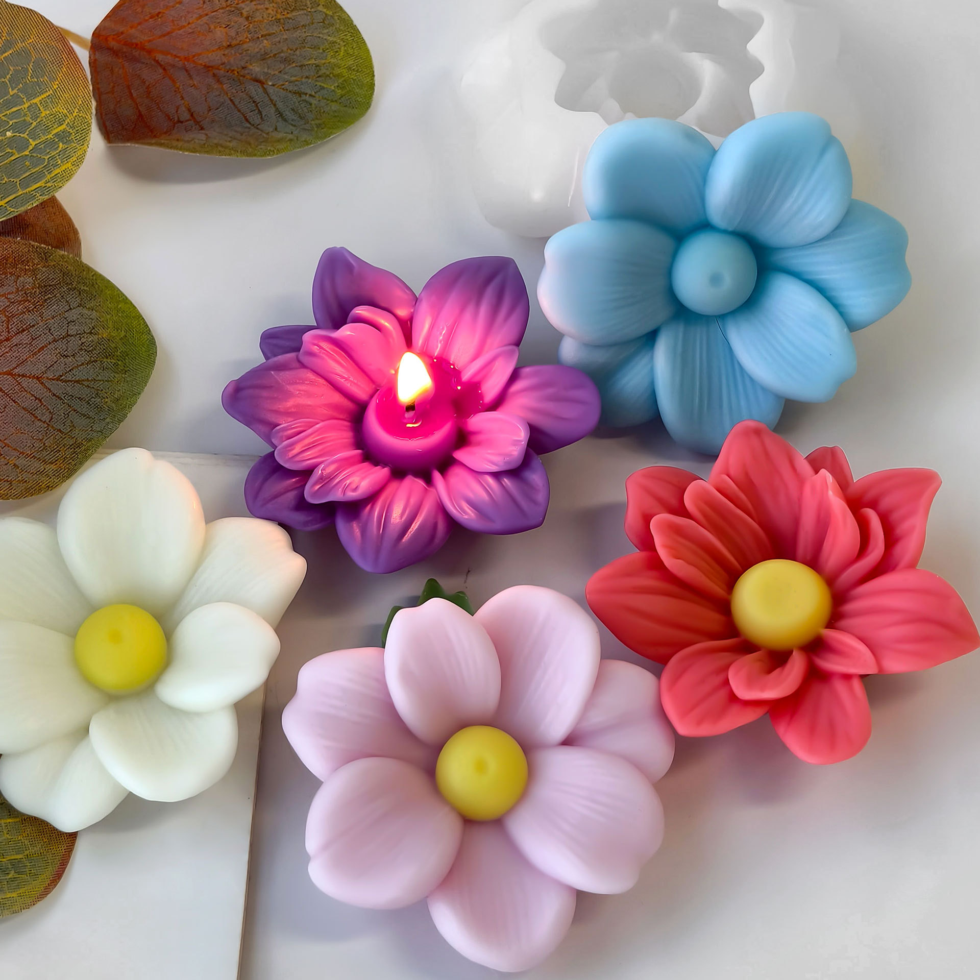 Diy flores aroma vela molde de - Candle Supplies Store avaliação e preço
