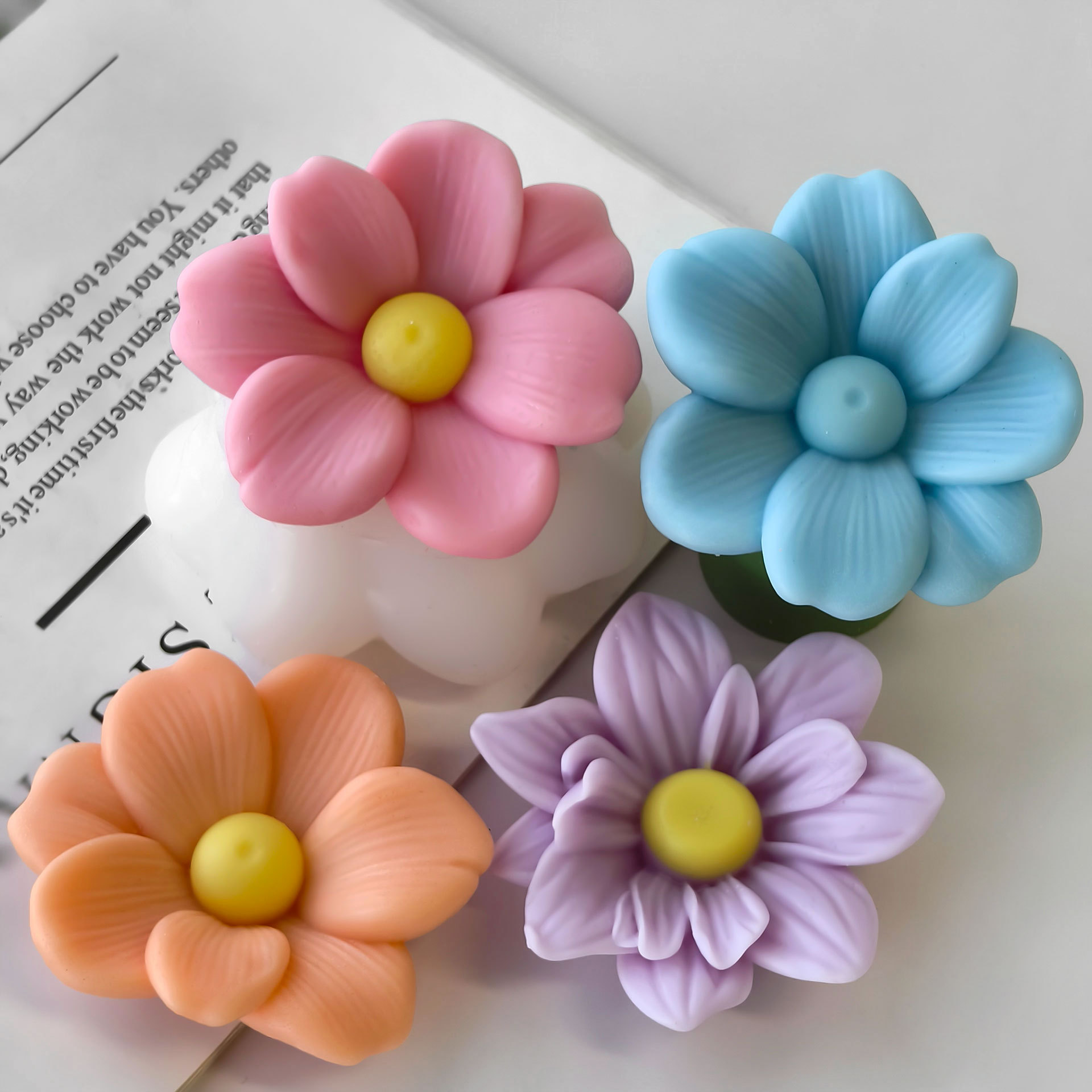 Diy flores aroma vela molde de - Candle Supplies Store avaliação e preço