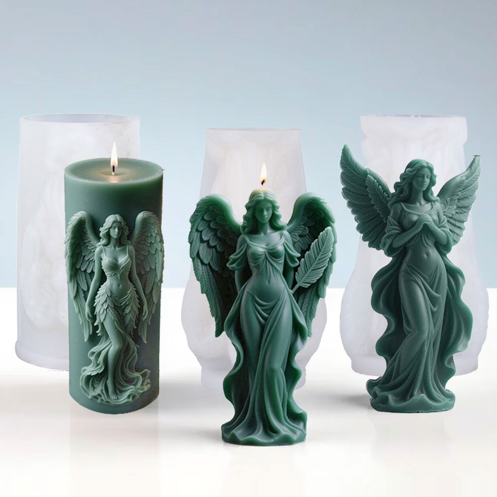 Asas deusa perfumado molde de  - Candle Making Supplies For Beginners avaliação e preço