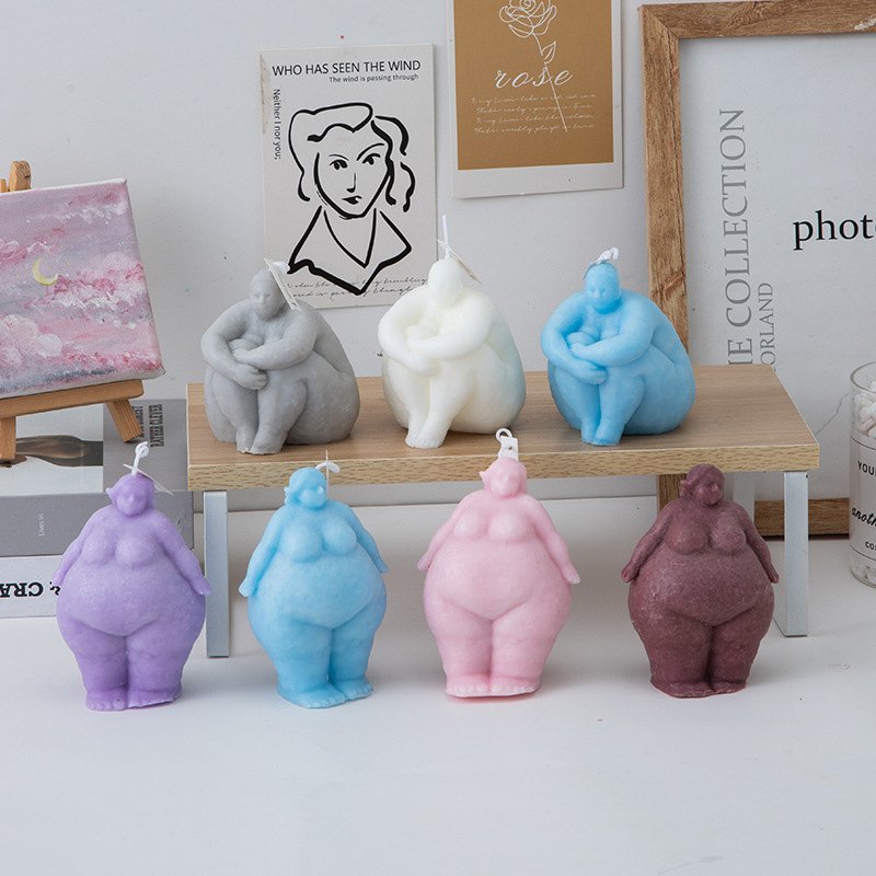 3d mulher gorda/homem retrato  - Candle Making Supplies For Beginners avaliação e preço