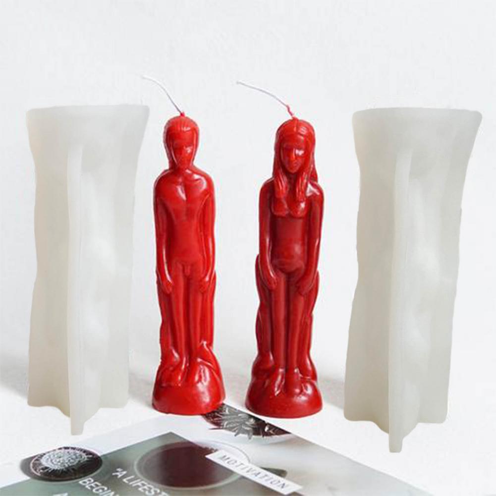 Diy molde de vela humanóide mo - Candle Supplies Store avaliação e preço