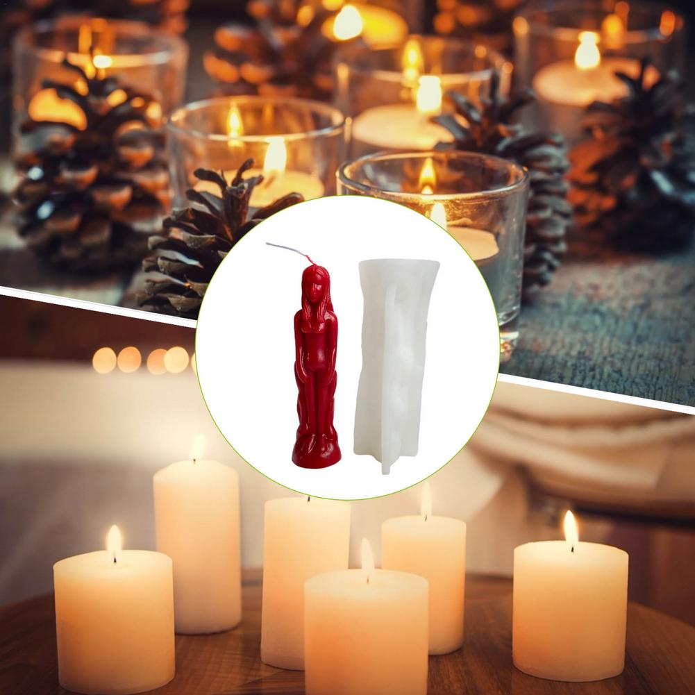 Diy molde de vela humanóide mo - Candle Supplies Store avaliação e preço