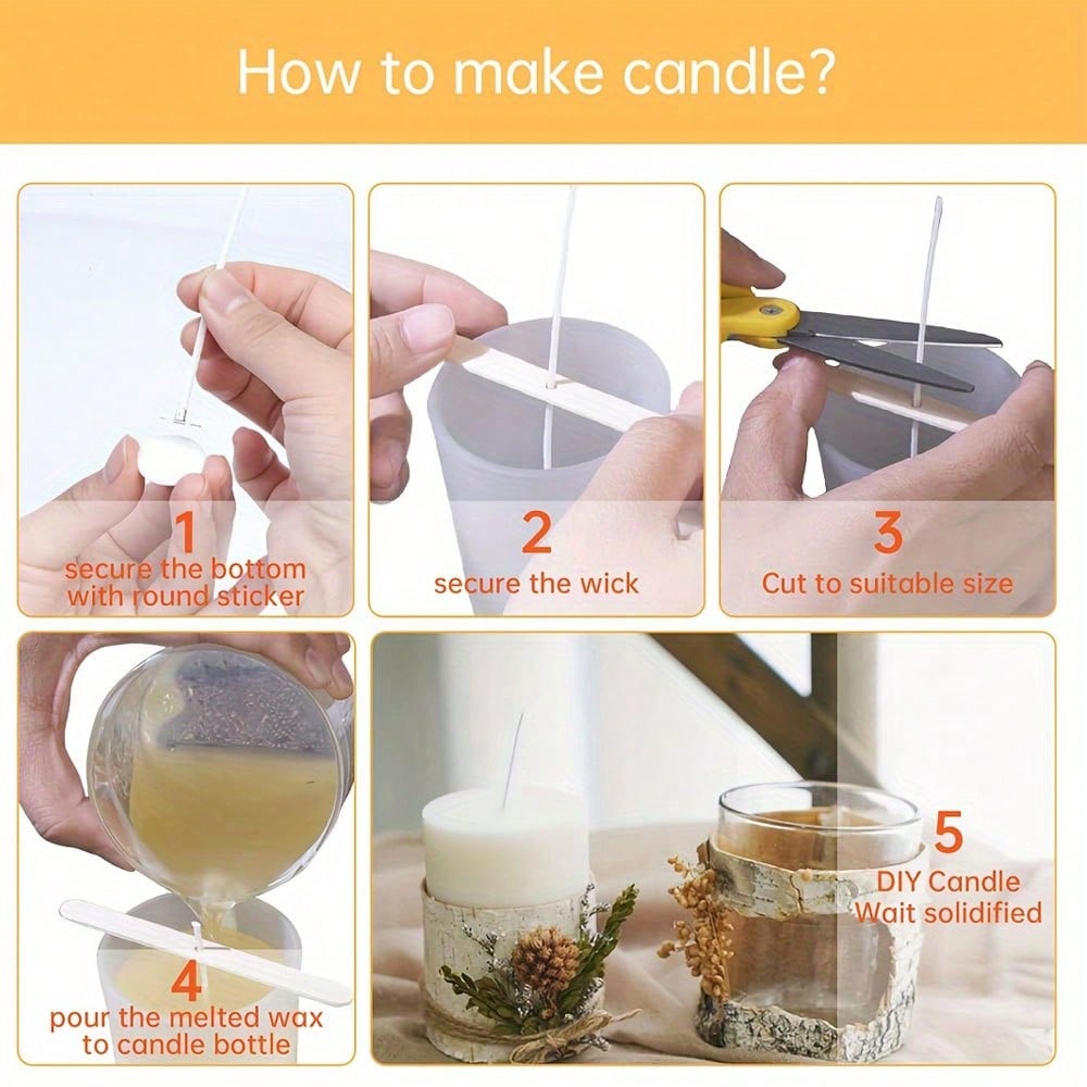 5/10/20/30/50 peças Suporte de - Candle Making Supplies For Beginners avaliação e preço