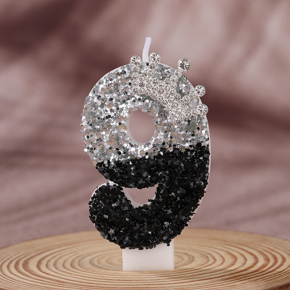 Coroa Gradiente Preto e Prata  - Candle For Supplies avaliação e preço
